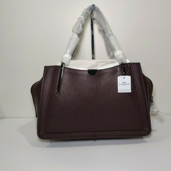 Coach 38550 Dreamer 36 Gunmetal Oxblood NWT - Picture 10 of 10